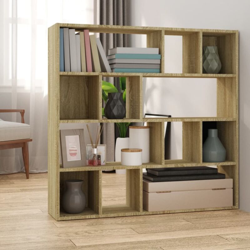 foto del prodotto libreria divisorio rovere sonoma 105x24x102 cm vidaxl