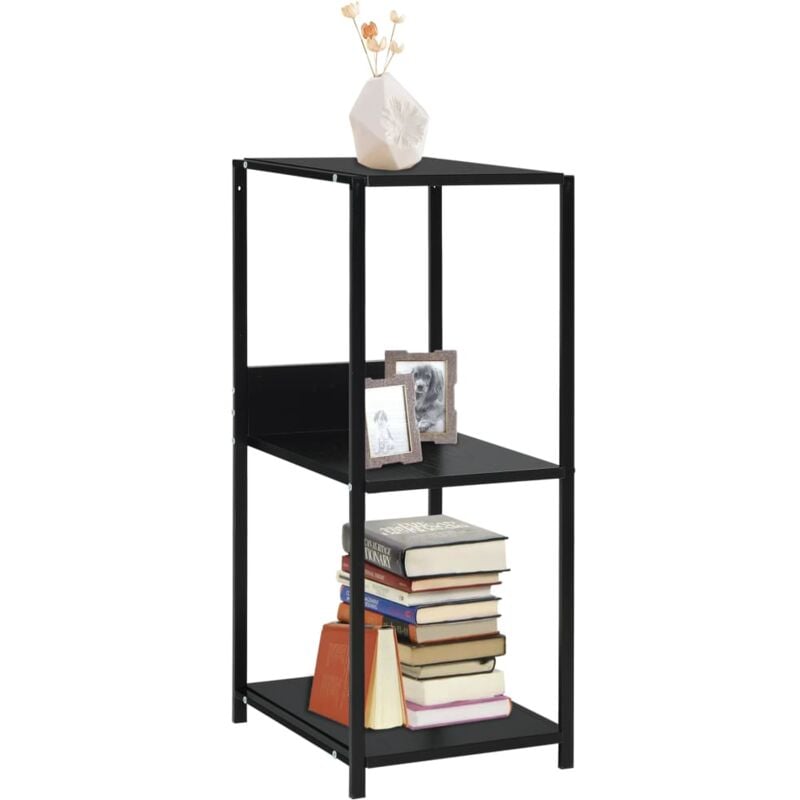 foto del prodotto libreria dritta piccola nera ideale per qualsiasi spazio
