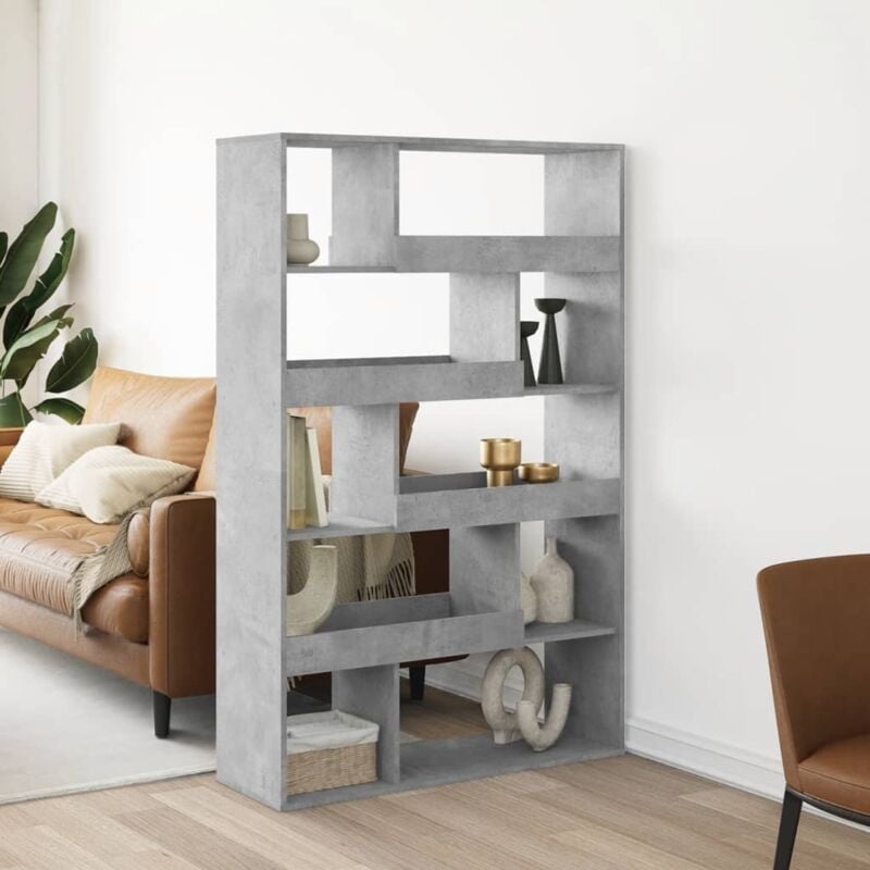 foto del prodotto libreria grigio cemento 100x33x156,5 cm in truciolato vidaxl