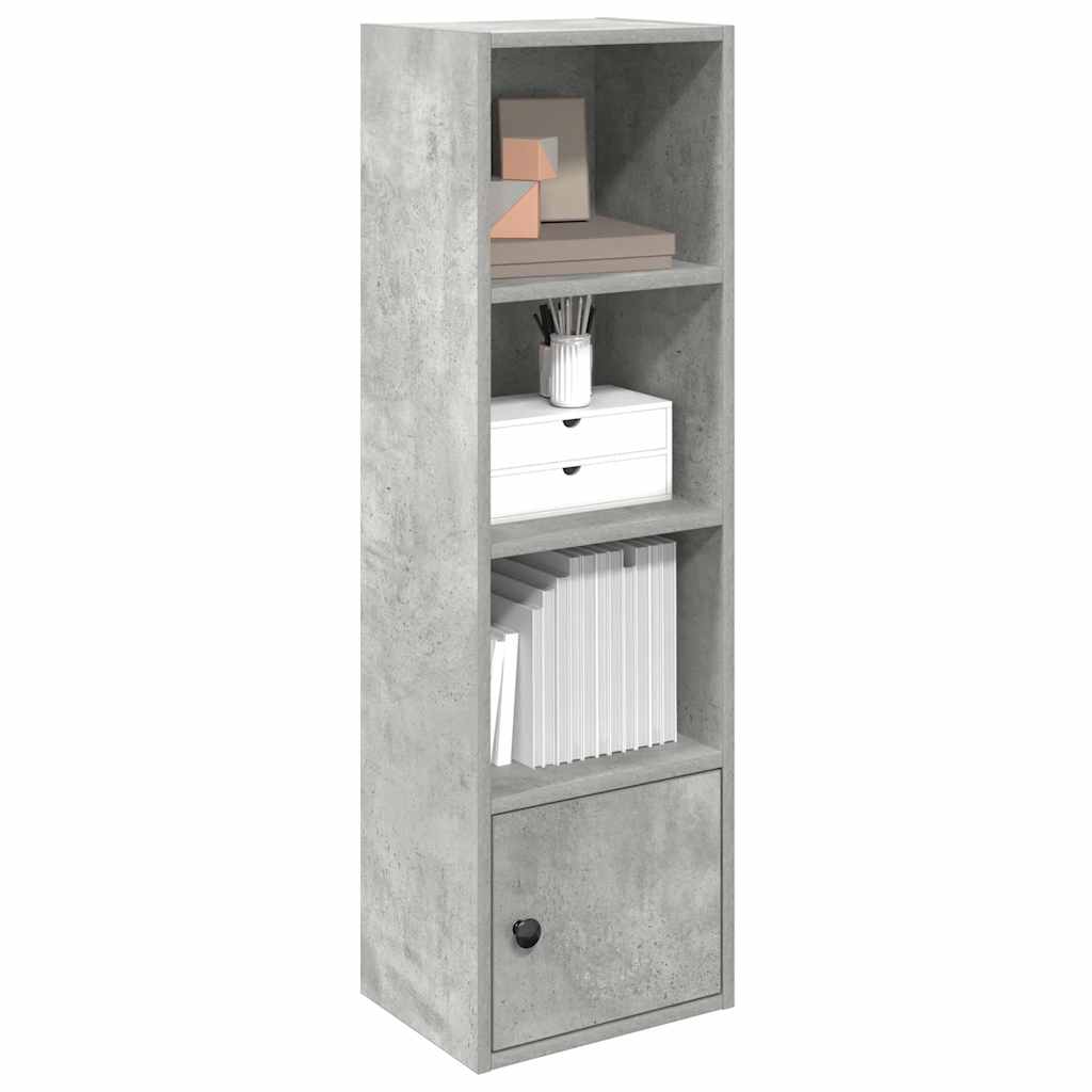 foto del prodotto libreria grigio cemento 31x24x102 cm in legno multistrato