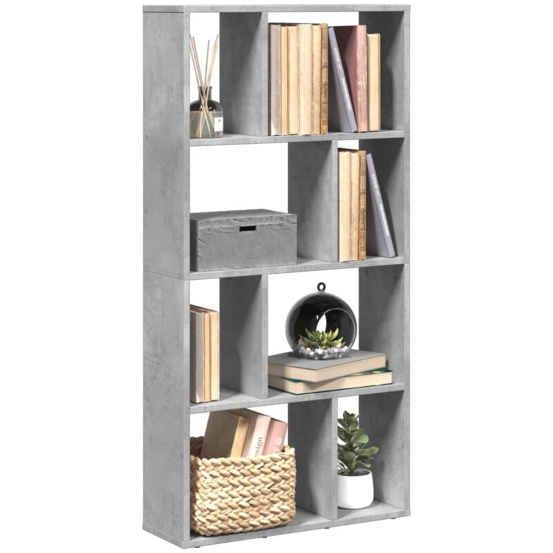 foto del prodotto libreria grigio cemento 60x20x120 cm in truciolato vidaxl