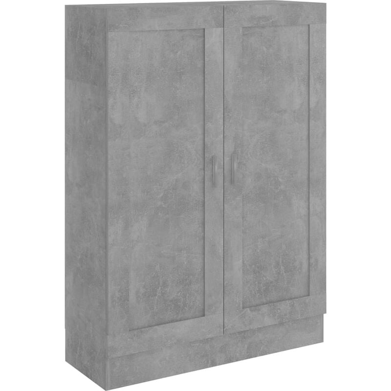 foto del prodotto libreria grigio cemento 82,5x30,5x115 cm in truciolato cod mxl 13248