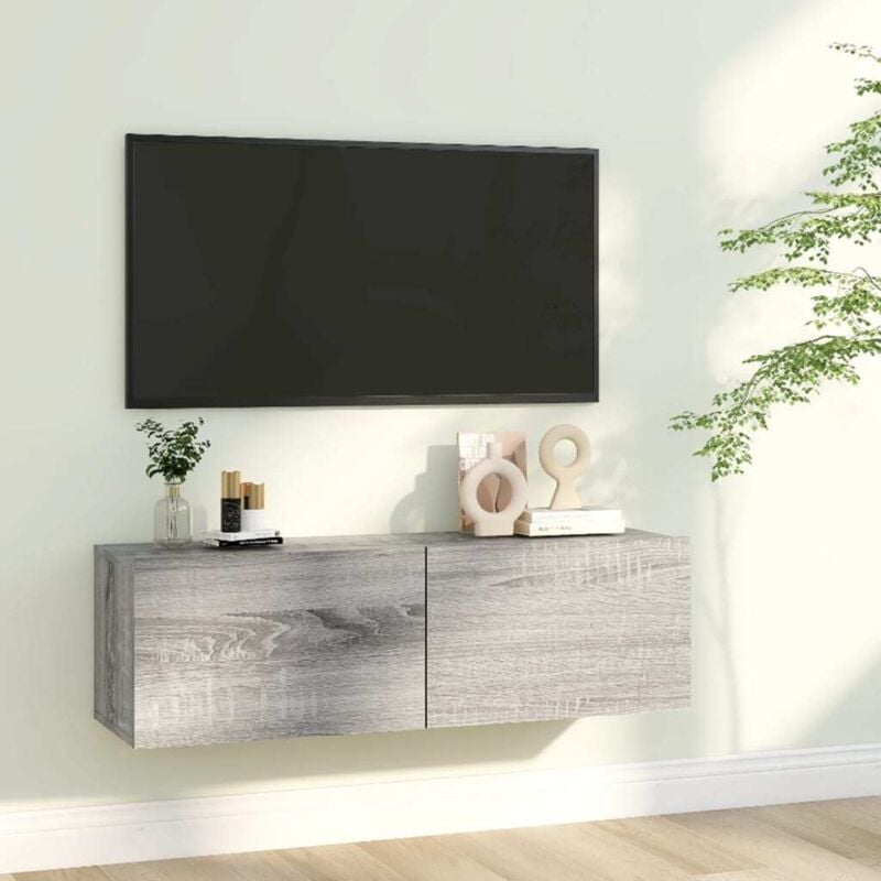 foto del prodotto libreria grigio sonoma 100x30x30 cm in legno ingegnerizzato vidaxl