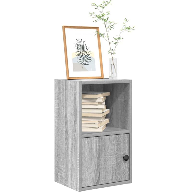 foto del prodotto libreria grigio sonoma 31x24x52 cm in legno multistrato vidaxl