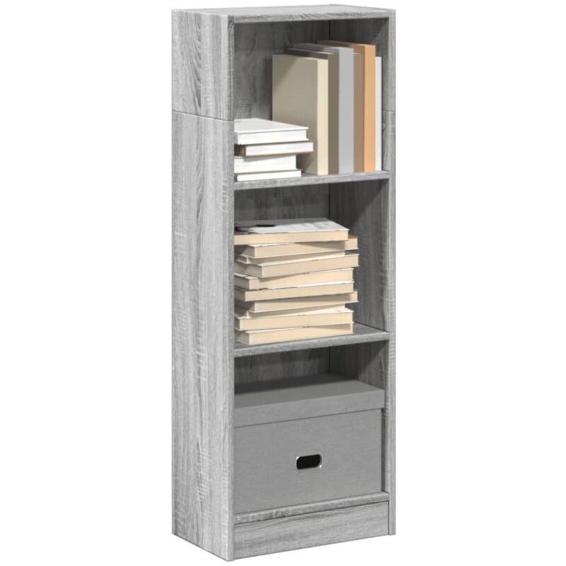 foto del prodotto libreria grigio sonoma 40x24x109 cm in truciolato vidaxl