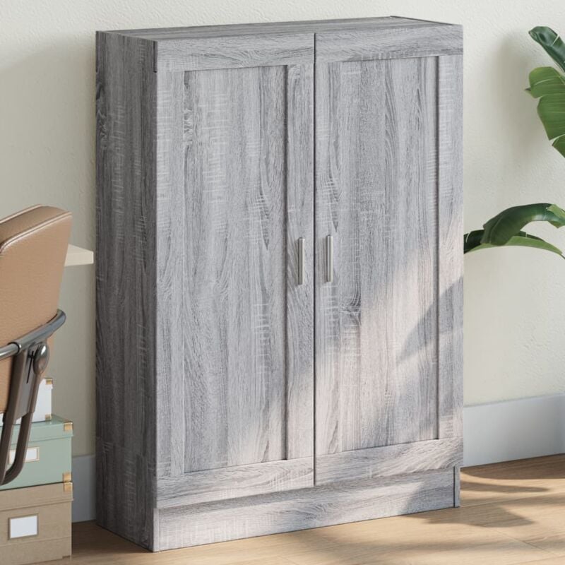 foto del prodotto libreria grigio sonoma 82,5x30,5x115 cm in legno multistrato vidaxl