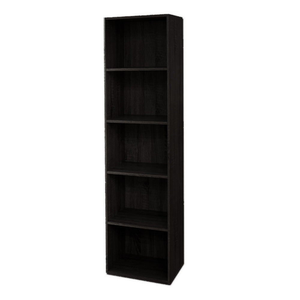 foto del prodotto libreria in legno 5 ripiani scaffale weng l 40 x h 29 x h 172 cm