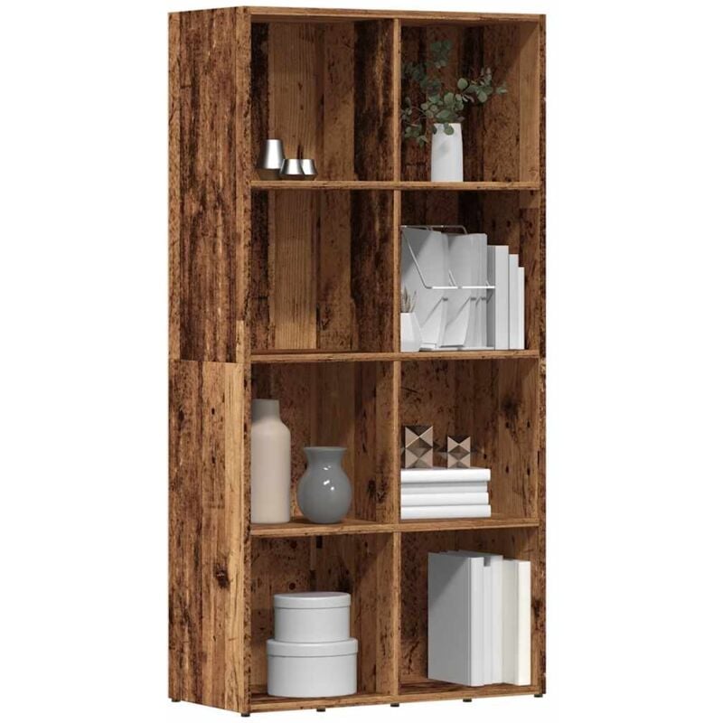 foto del prodotto libreria in legno antico 66x30x130 cm in legno multistrato vidaxl
