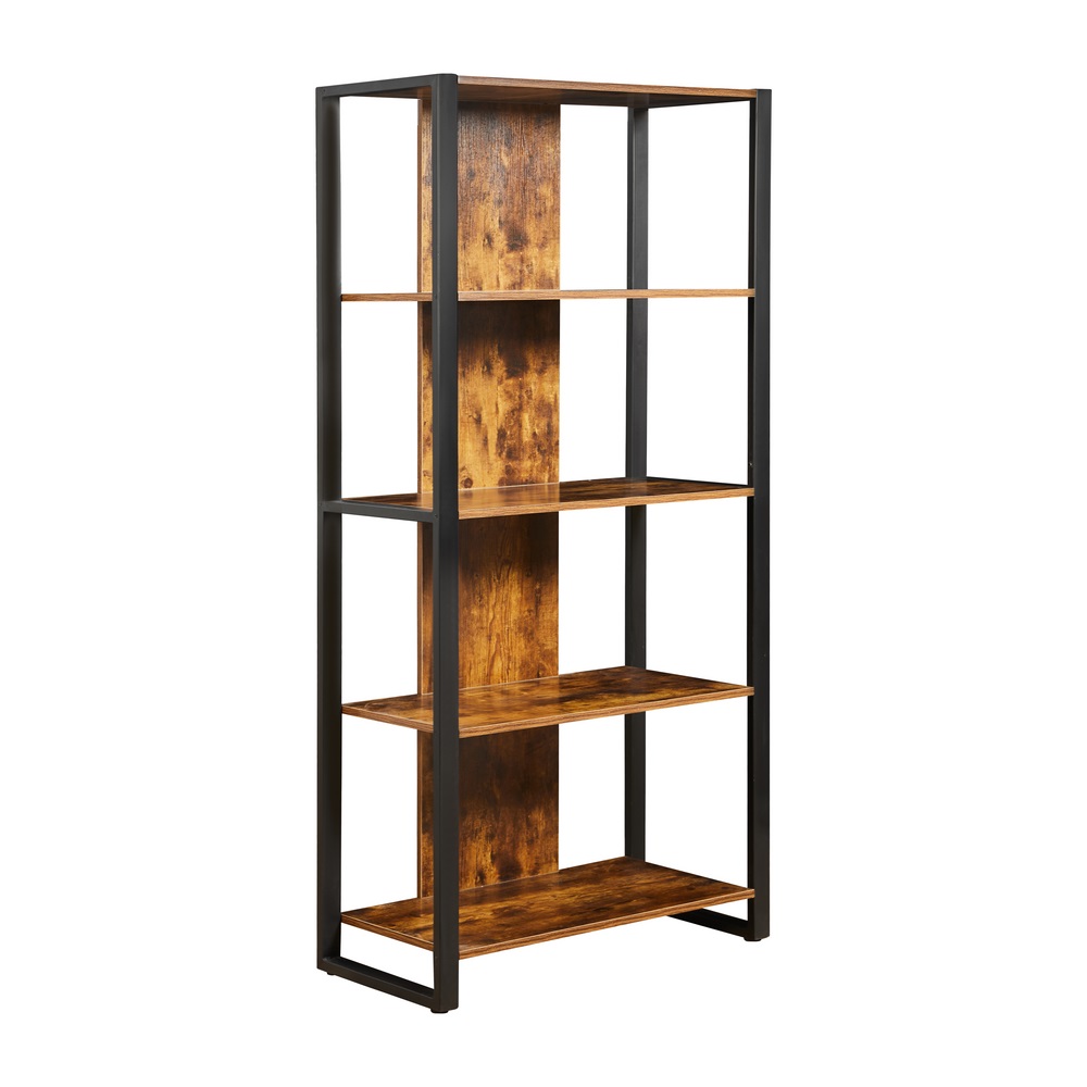 foto del prodotto libreria industrial 5 ripiani 94x45x200 cm struttura in metallo
