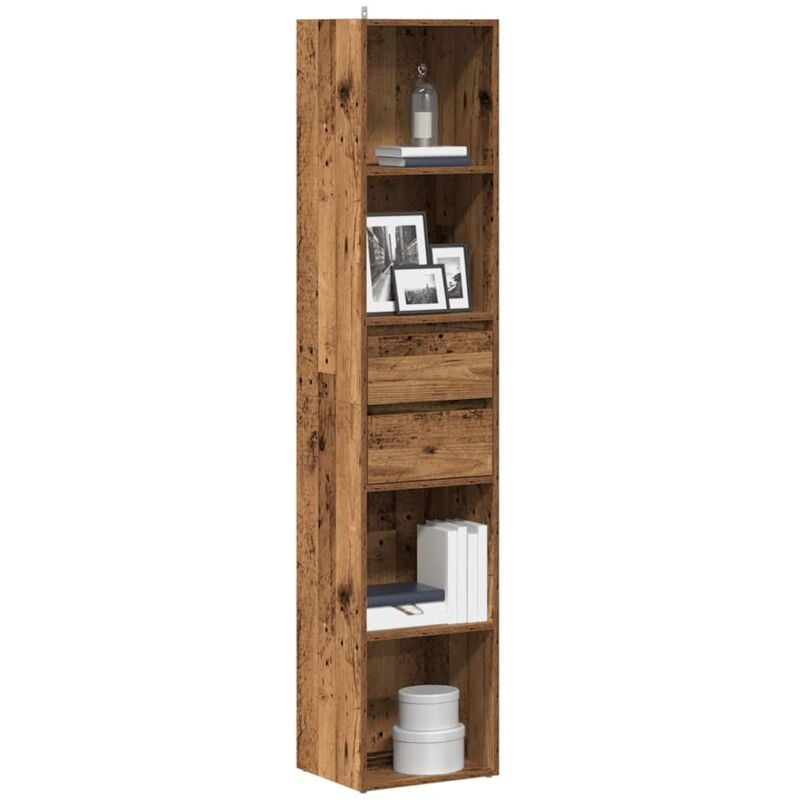 foto del prodotto libreria legno antico 36x30x171 cm in legno multistrato vidaxl