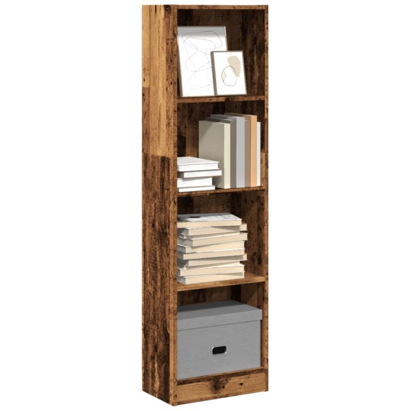 foto del prodotto libreria legno antico 40x24x143 cm in truciolato vidaxl