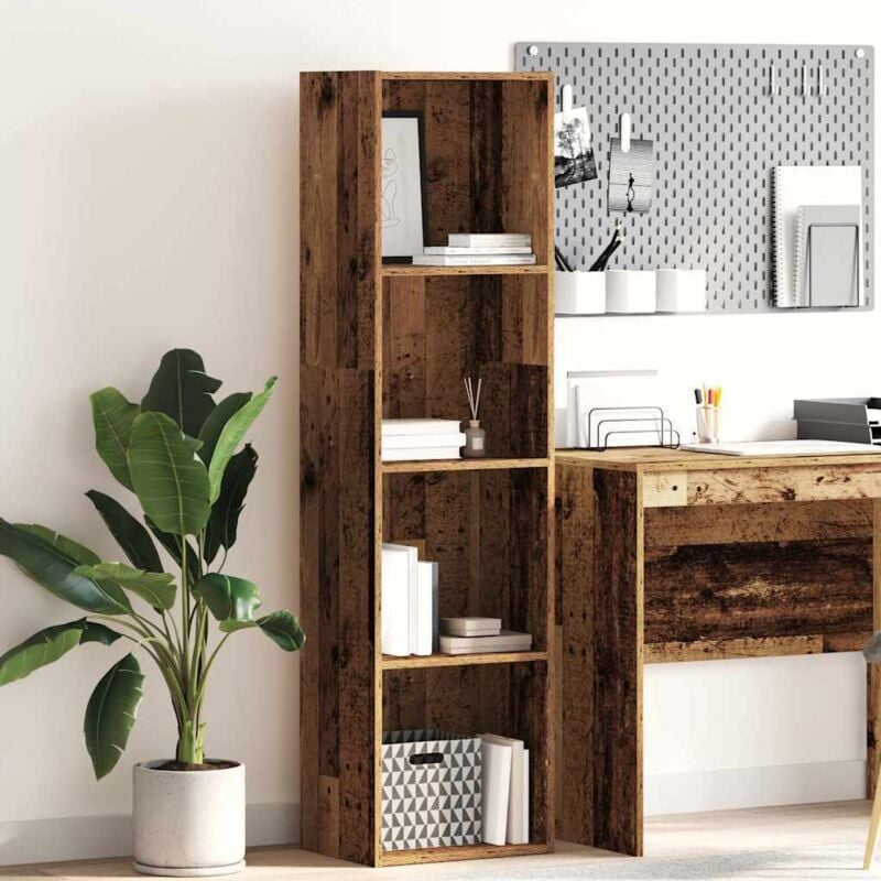foto del prodotto libreria legno antico 40x30x152 cm in legno multistrato vidaxl