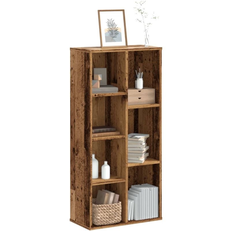 foto del prodotto libreria legno antico 50x25x105 cm in legno multistrato vidaxl
