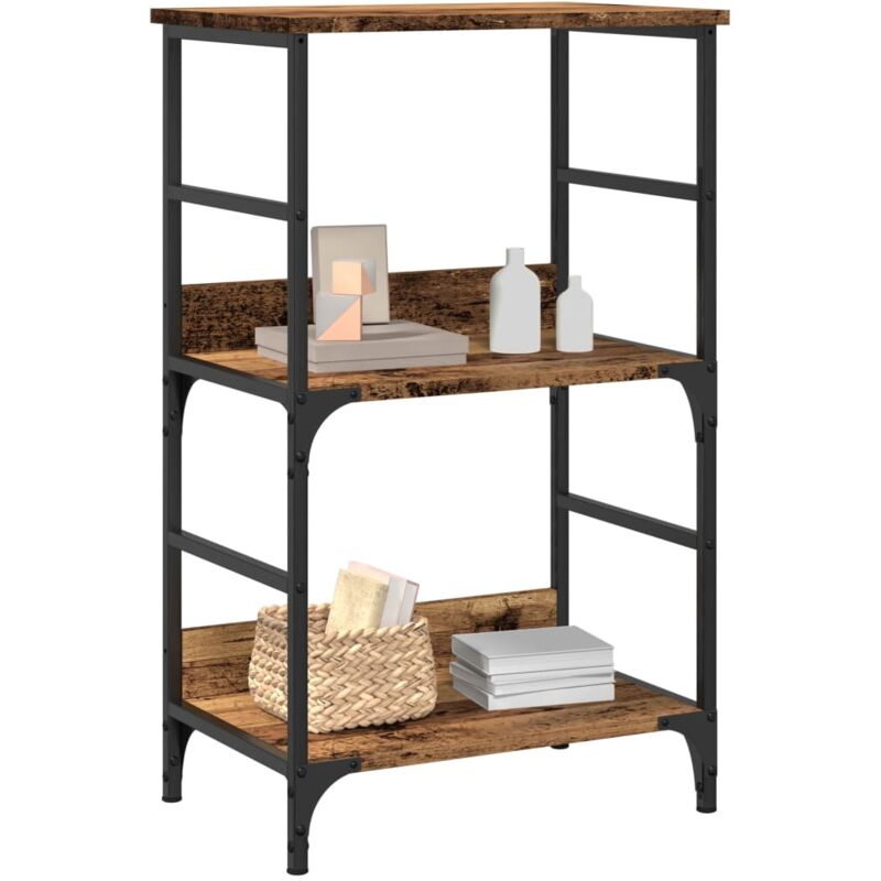 foto del prodotto libreria legno antico 50x33x82 cm in legno multistrato vidaxl