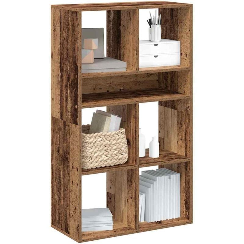 foto del prodotto libreria legno antico 66x31x112 cm in legno multistrato vidaxl