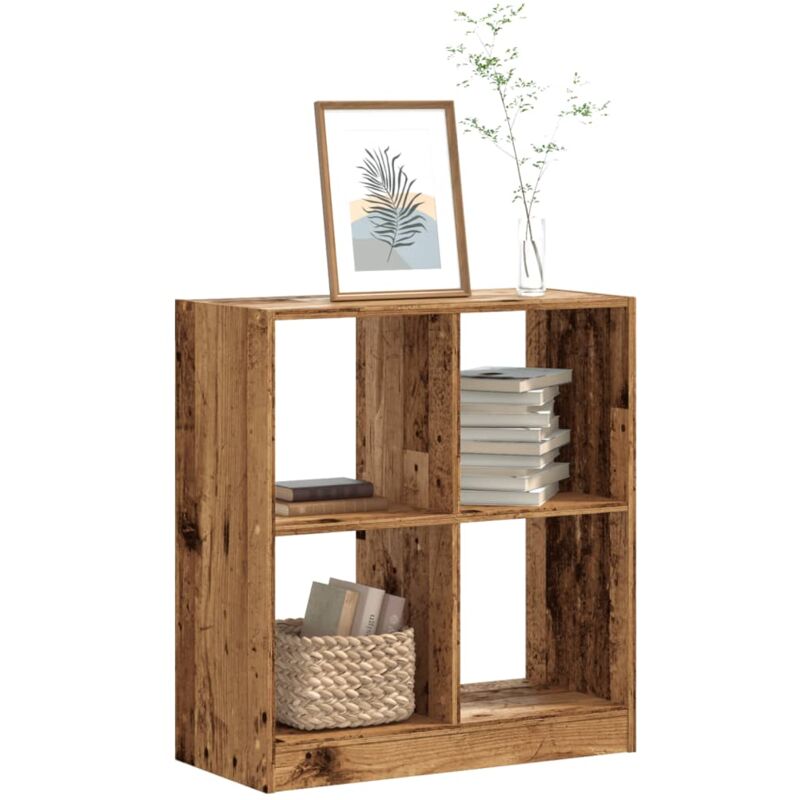 foto del prodotto libreria legno antico 68,5x32x75 cm in legno multistrato vidaxl