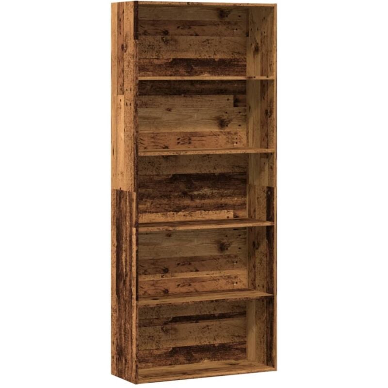 foto del prodotto libreria legno antico 80x30x189 cm in legno multistrato vidaxl