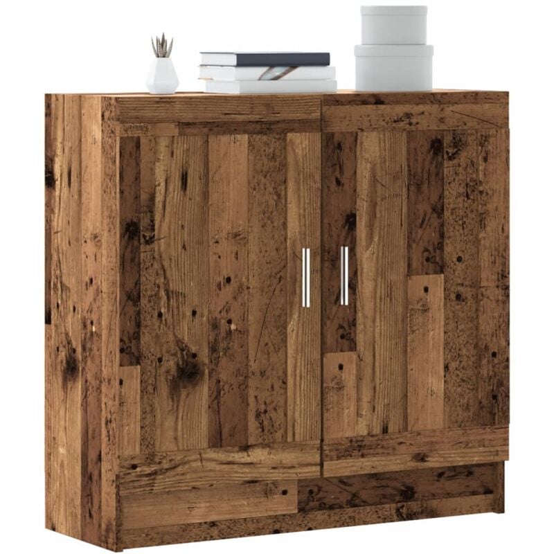 foto del prodotto libreria legno antico 82,5x30,5x80 cm in truciolato vidaxl