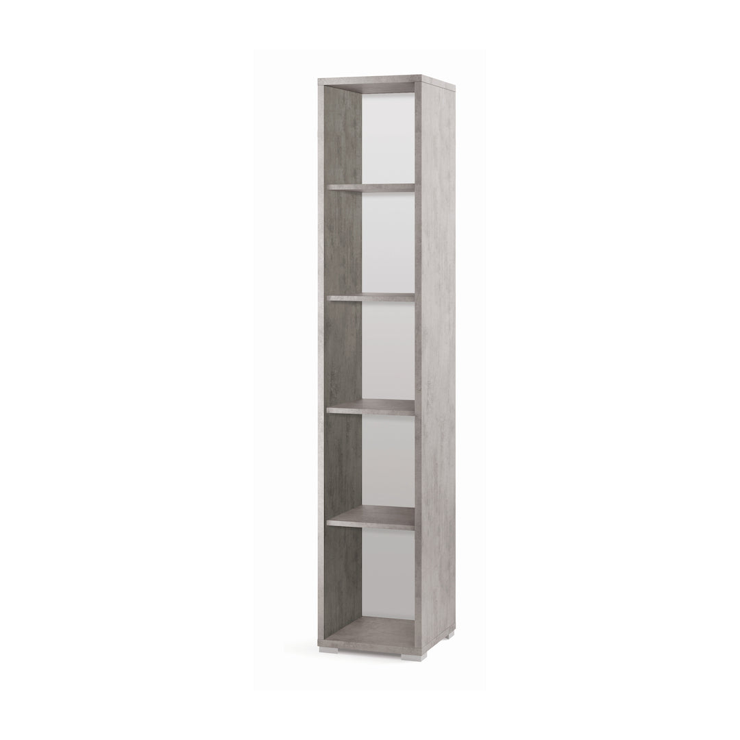 foto del prodotto libreria mobile colonna a giorno 39x41x199h cm con 4 ripiani in kit di montaggio colore comento