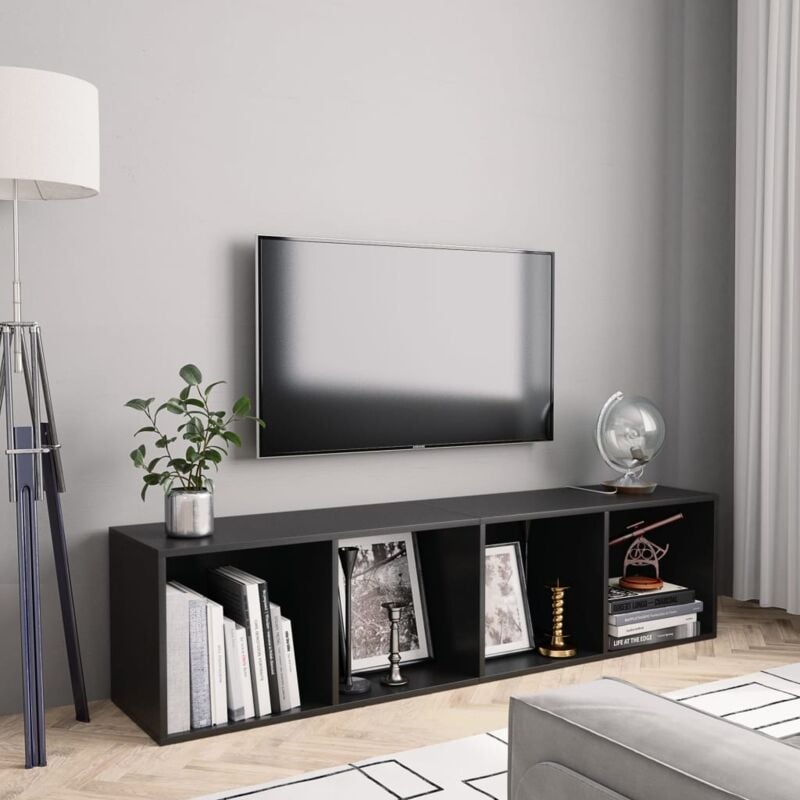 foto del prodotto libreria mobile tv nero 143x30x36 cm vidaxl