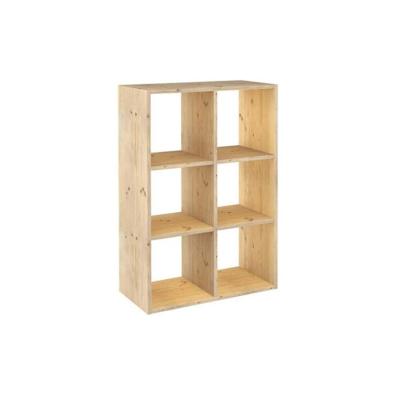 foto del prodotto libreria modulare 6 cubi dinamic in pino massiccio astigarraga