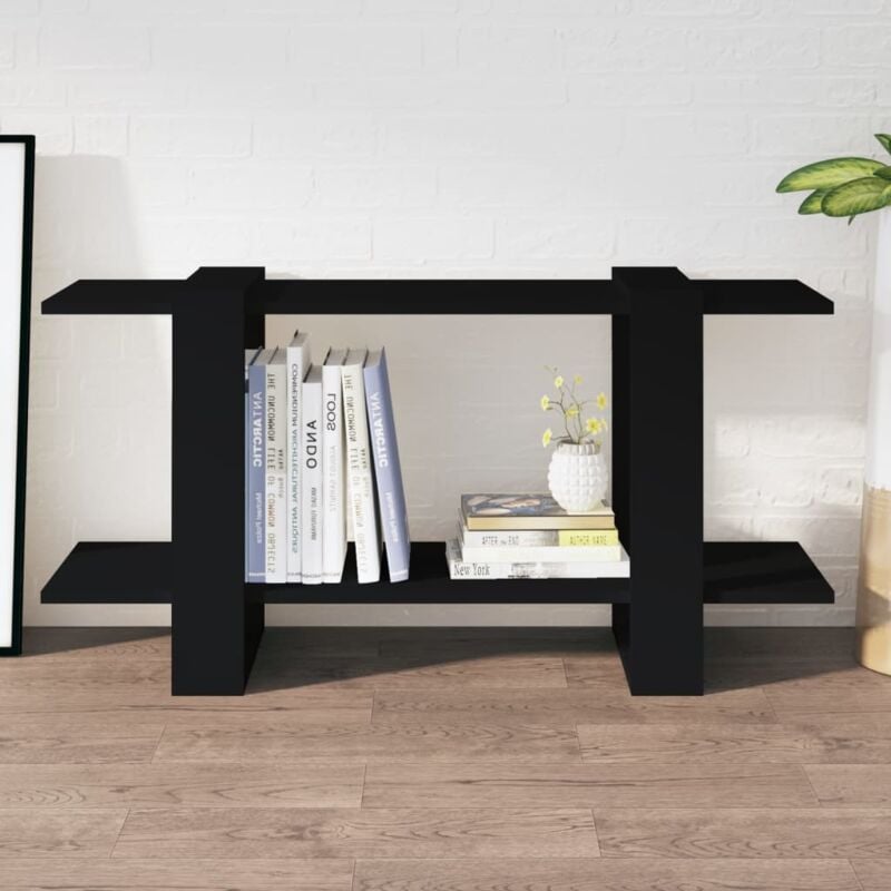 foto del prodotto libreria nera 100x30x51 cm in legno multistrato vidaxl