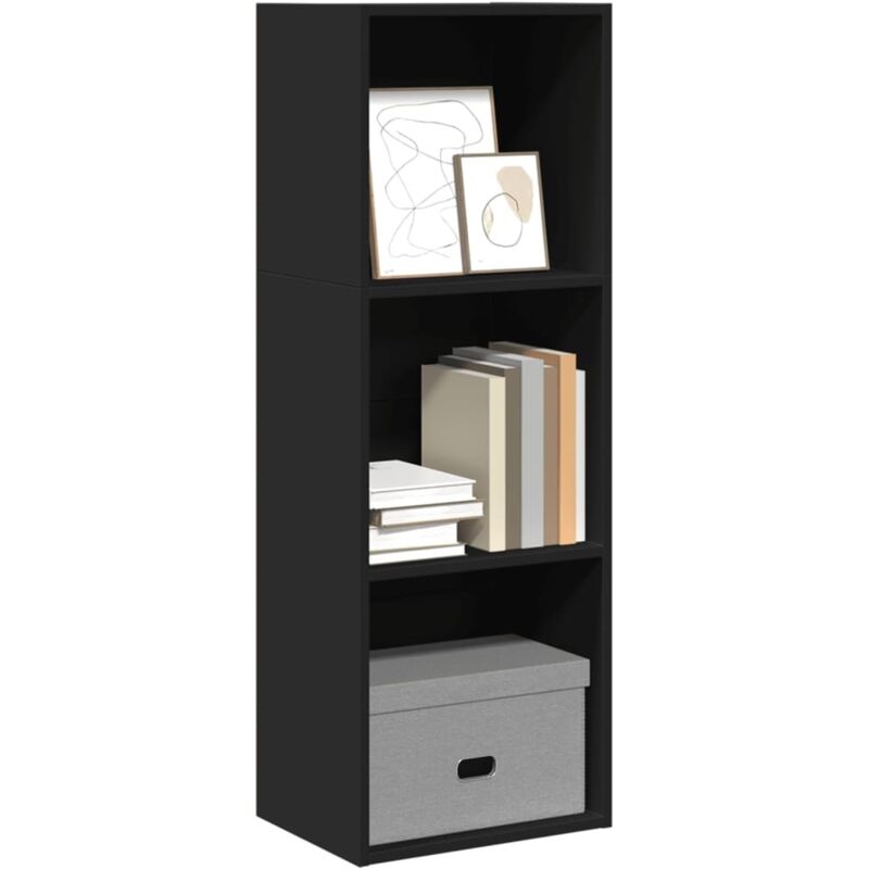 foto del prodotto libreria nera 40x30x114 cm in legno multistrato vidaxl