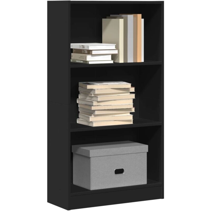 foto del prodotto libreria nera 60x24x109 cm in truciolato vidaxl