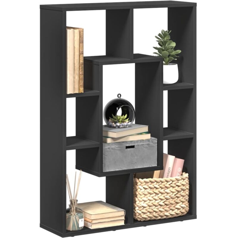 foto del prodotto libreria nera 63x20x90 cm in truciolato vidaxl