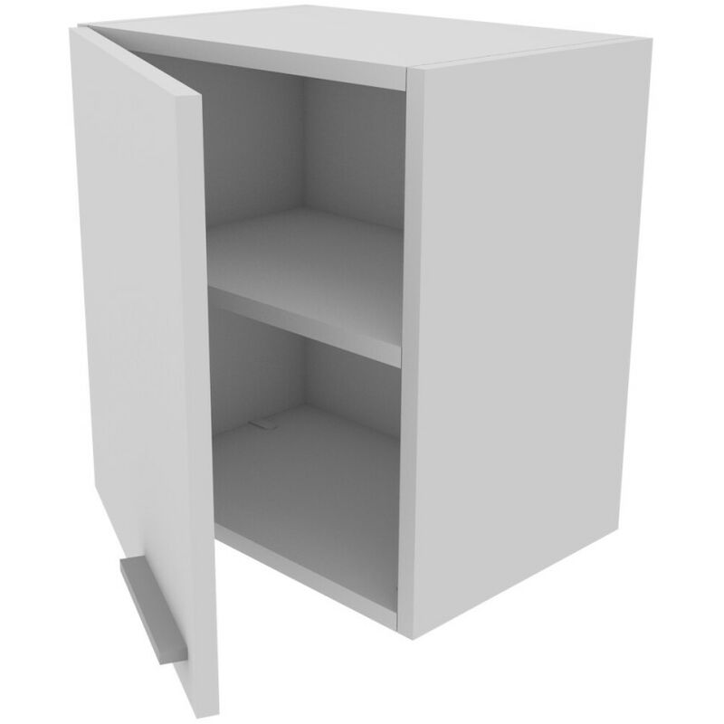 foto del prodotto libreria pensile moderna con anta design minimalista e montaggio rapido bianco