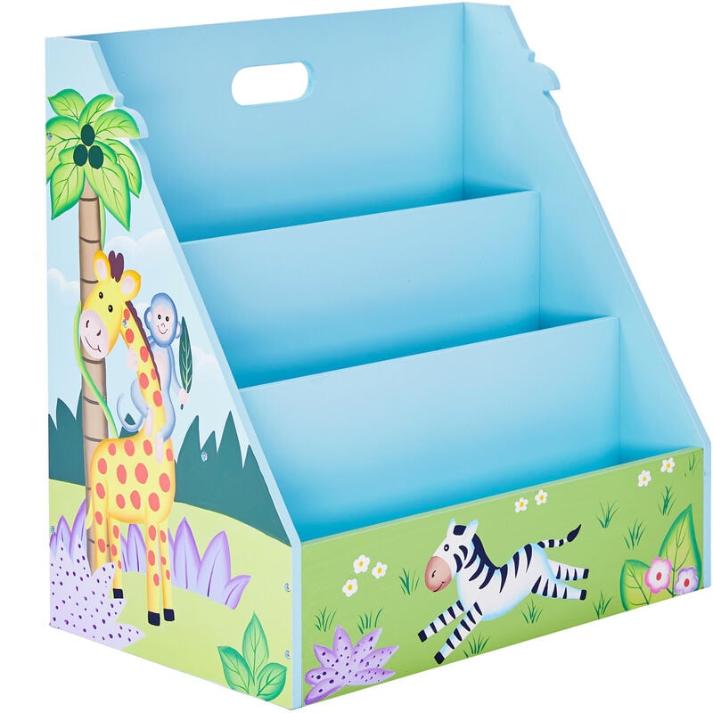 foto del prodotto libreria per bambini scaffale in legno sunny safari fantasy fields td 13141a
