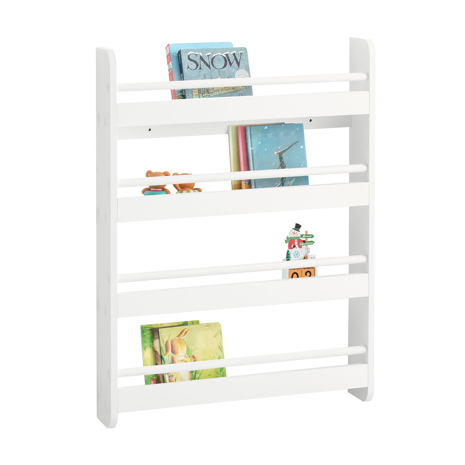foto del prodotto libreria portariviste libreria bambini bianco l60 a80 p12cm kmb08-k-w