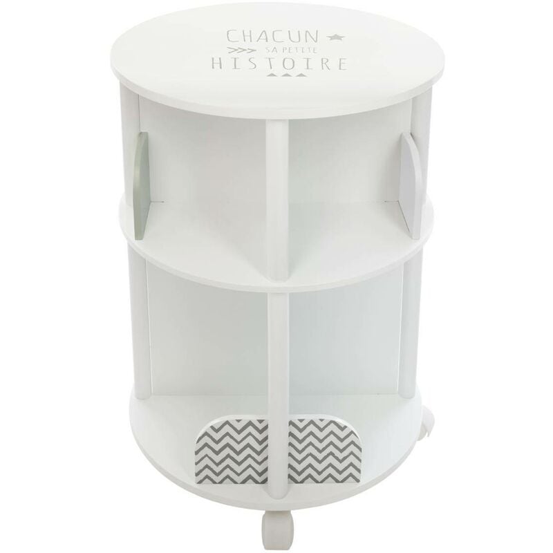 foto del prodotto libreria rotonda per bambini grigia h59cm atmosphera cr ateur d int rieur
