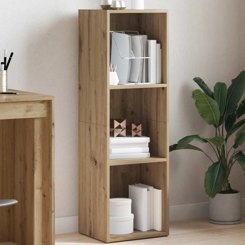 foto del prodotto libreria rovere artigianale 36x30x114 cm in legno multistrato vidaxl