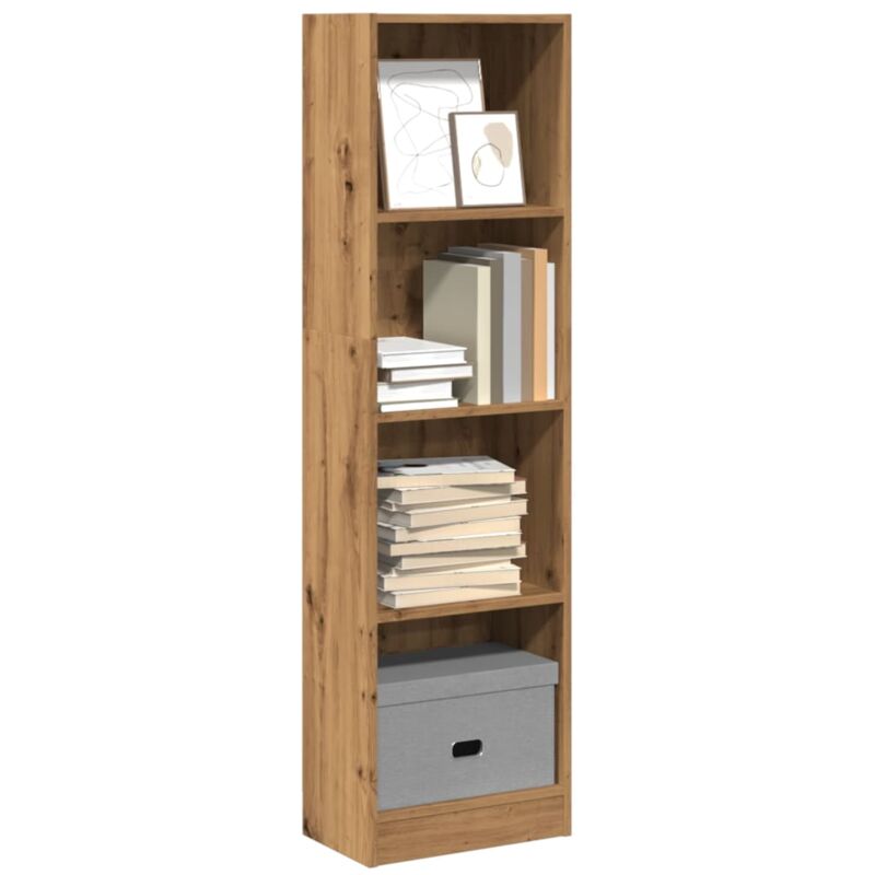 foto del prodotto libreria rovere artigianale 40x24x143 cm in truciolato vidaxl