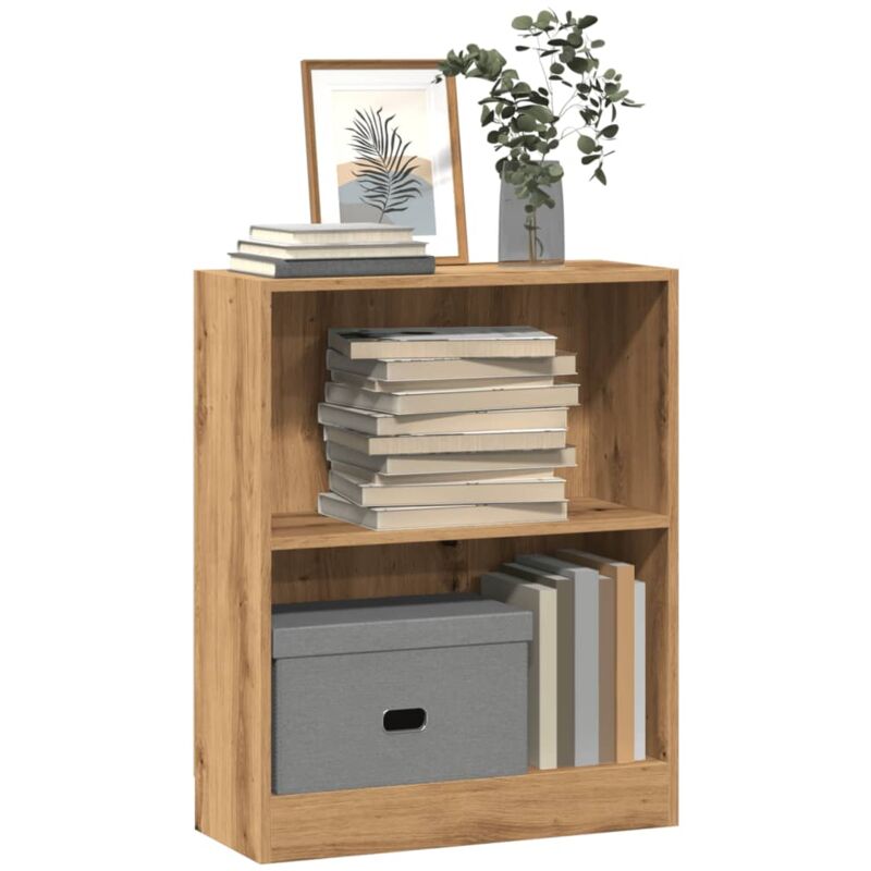 foto del prodotto libreria rovere artigianale 60x24x76 cm in truciolato vidaxl