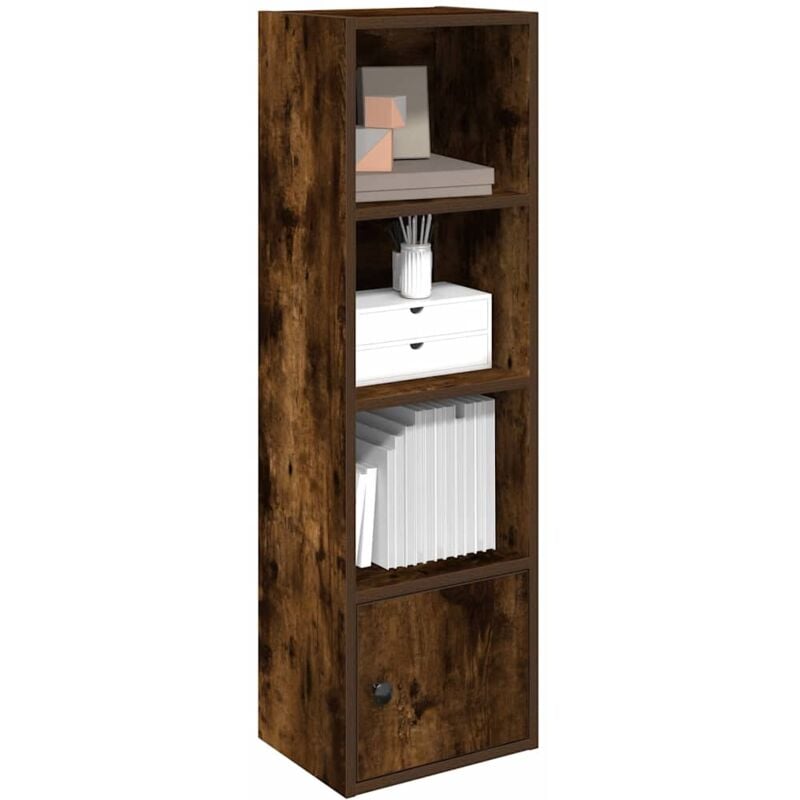 foto del prodotto libreria rovere fumo 31x24x102 cm in legno multistrato vidaxl