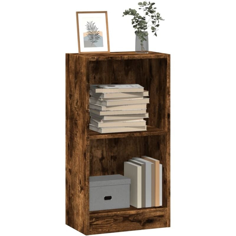 foto del prodotto libreria rovere fumo 40x24x76 cm in truciolato vidaxl