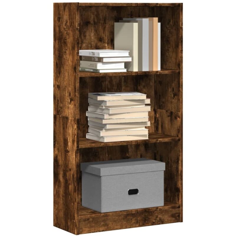 foto del prodotto libreria rovere fumo 60x24x109 cm in truciolato - vidaxl