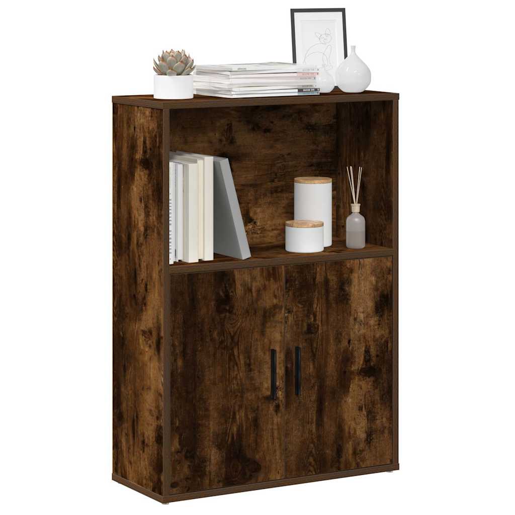 foto del prodotto libreria rovere fumo 60x24x85 cm in truciolato