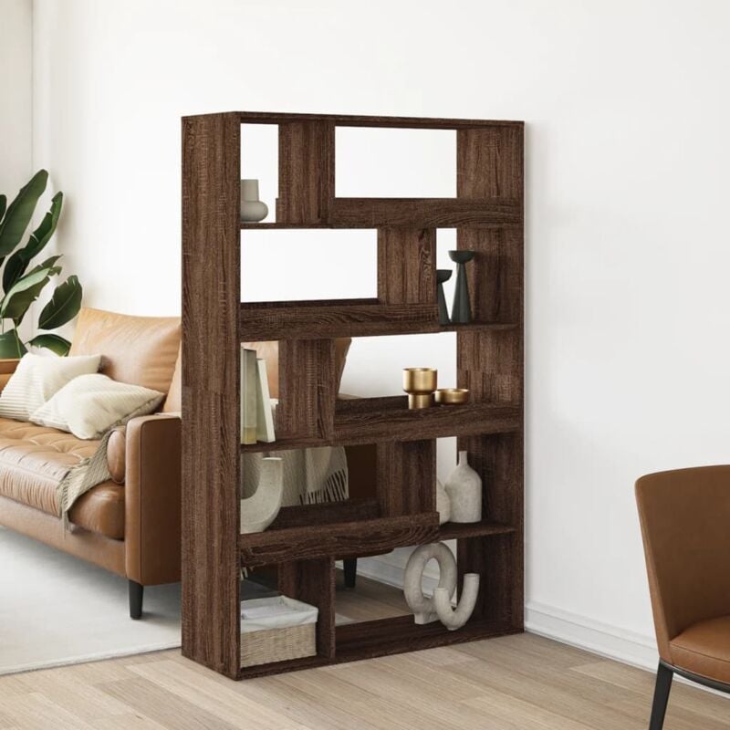 foto del prodotto libreria rovere marrone 100x33x156,5 cm in truciolato vidaxl