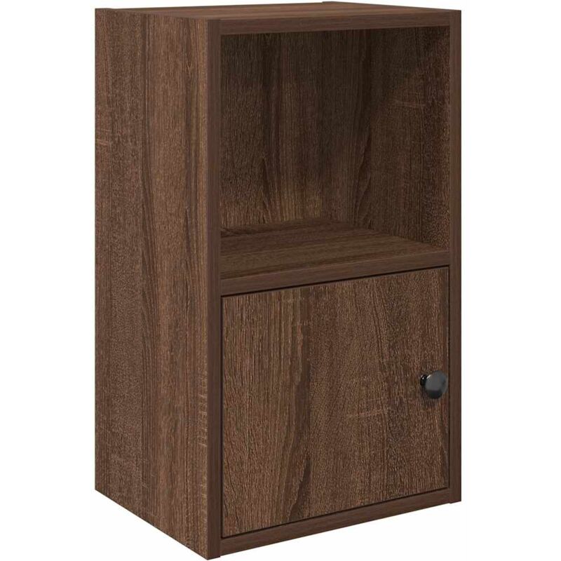 foto del prodotto libreria rovere marrone 31x24x52 cm in legno multistrato vidaxl
