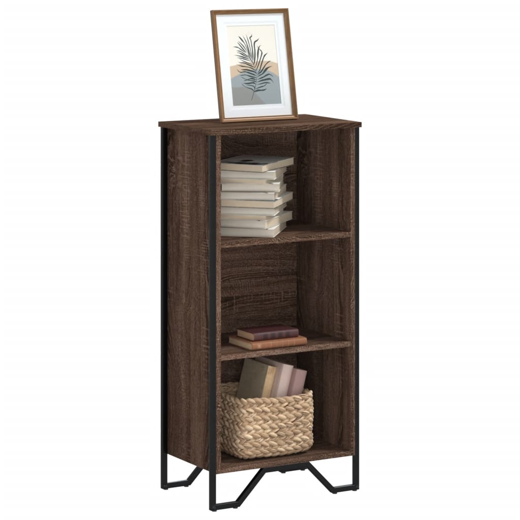 foto del prodotto libreria rovere marrone 50x31x106 cm in legno multistrato