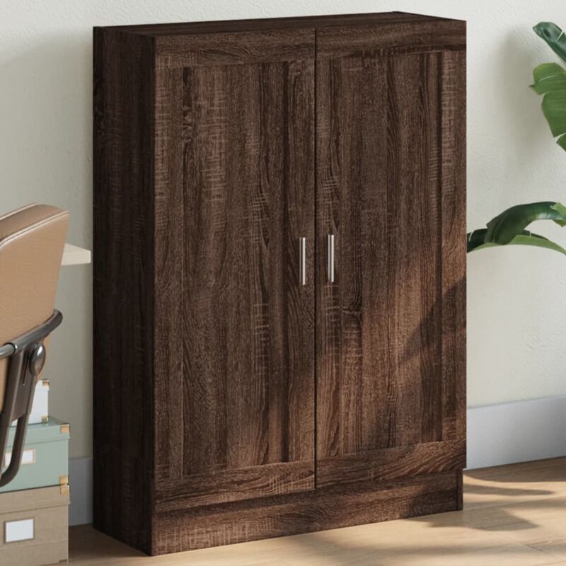 foto del prodotto libreria rovere marrone 82,5x30,5x115 cm in legno multistrato vidaxl