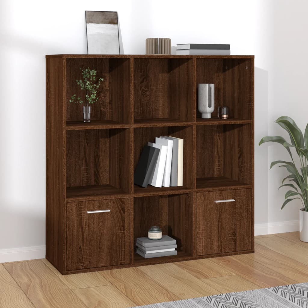 foto del prodotto libreria rovere marrone 98x30x98 cm cod mxl 9538