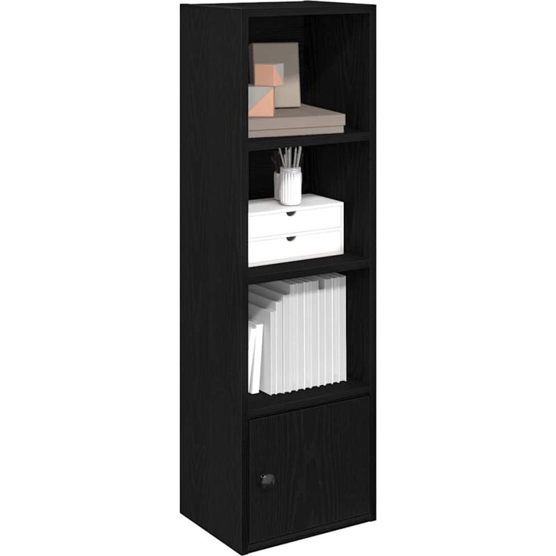foto del prodotto libreria rovere nero 31x24x102 cm in legno multistrato vidaxl