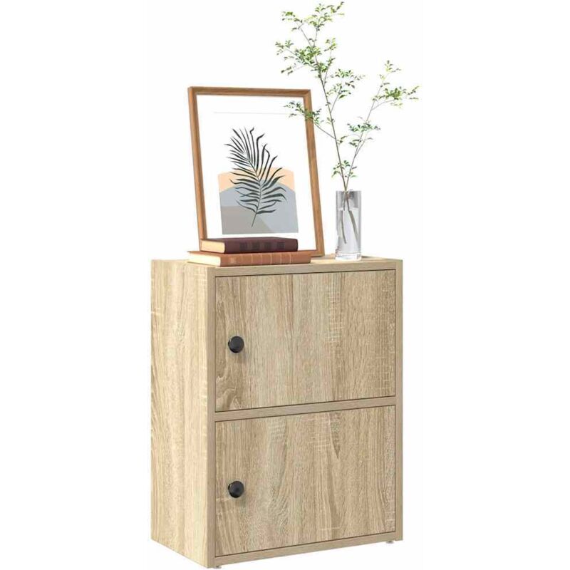 foto del prodotto libreria rovere sonoma 40x24x52 cm in legno multistrato vidaxl
