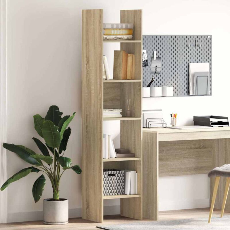 foto del prodotto libreria rovere sonoma 40x35x180 cm in legno multistrato vidaxl
