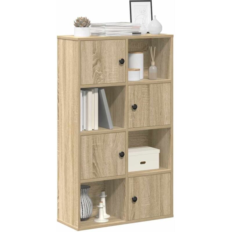 foto del prodotto libreria rovere sonoma 60x24x101,5 cm in legno multistrato vidaxl