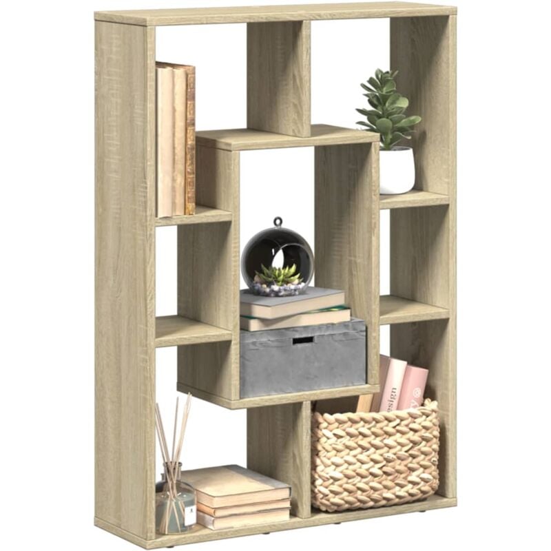 foto del prodotto libreria rovere sonoma 63x20x90 cm in truciolato vidaxl